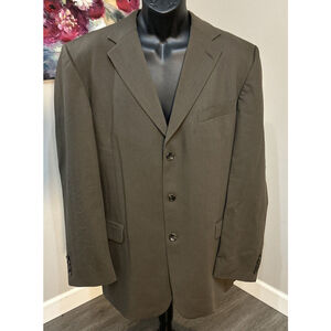 Emanuel Ungaro 44L Brown Three Button Wool Jacket